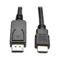 Tripp Lite P582‑006‑V2 DisplayPort 1.2 to HDMI Adapter Cable – 6 ft.